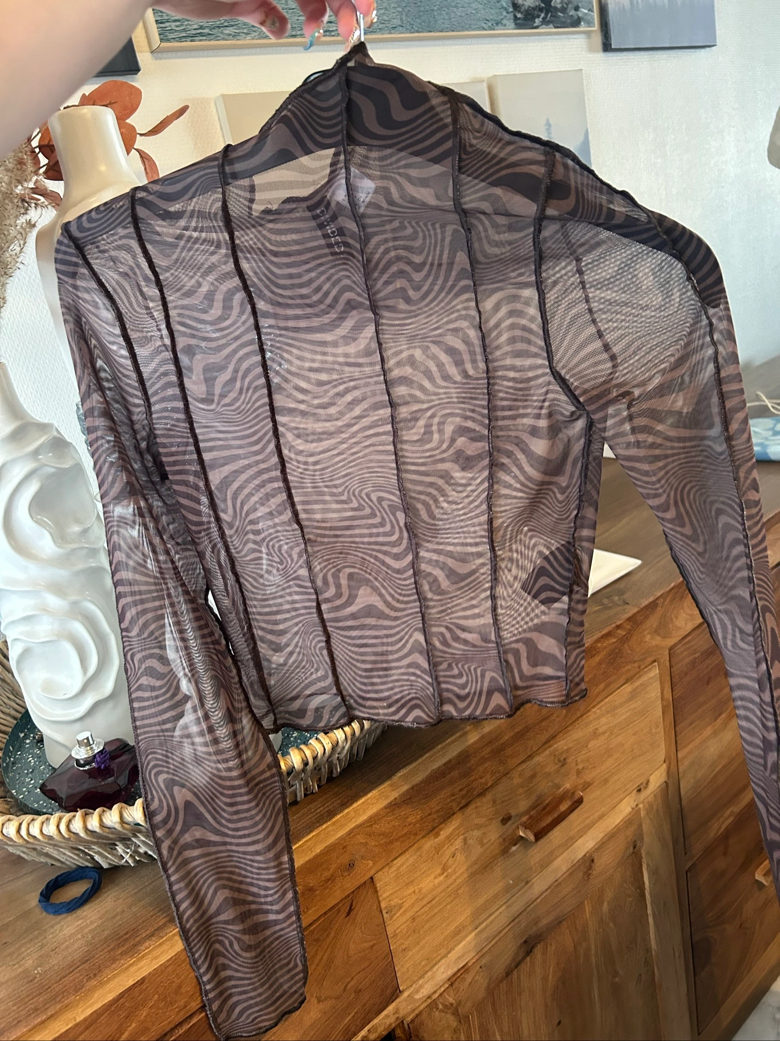Sheer zebra print sweater – photo 2
